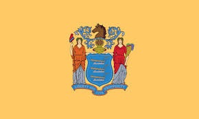 New Jersey state flag with BetMGM $25 no deposit bonus offer