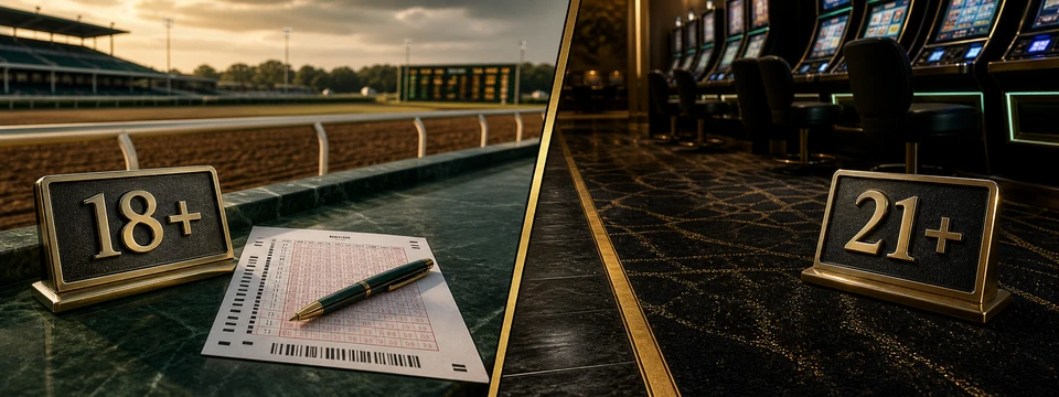 Ohio racino racing and VLT areas separated by 18-plus and 21-plus markers