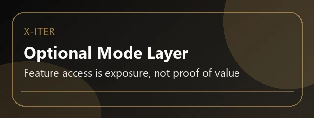 Abstract gold-and-charcoal banner for ELK X-iter and CollectR mechanics