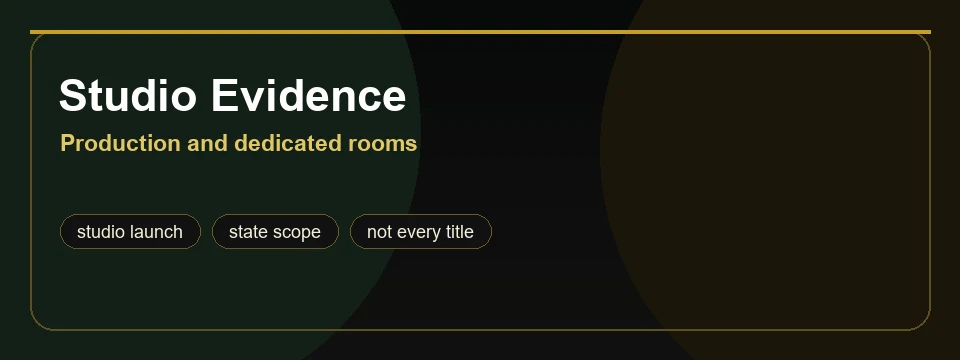 Abstract premium banner for studio evidence scope