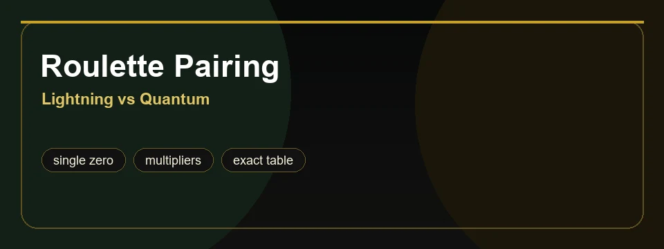 Abstract premium banner for roulette product pairing