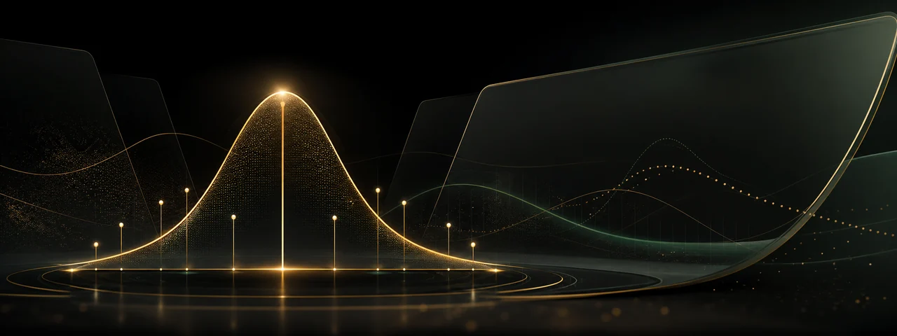 Abstract premium banner for numeric volatility evidence