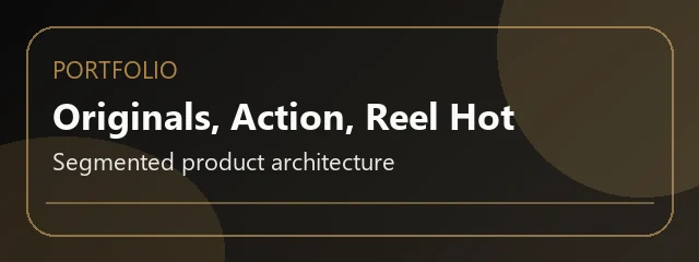 Abstract gold-and-charcoal banner for Push Gaming portfolio architecture