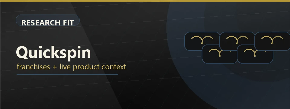 Abstract premium banner for Quickspin research fit