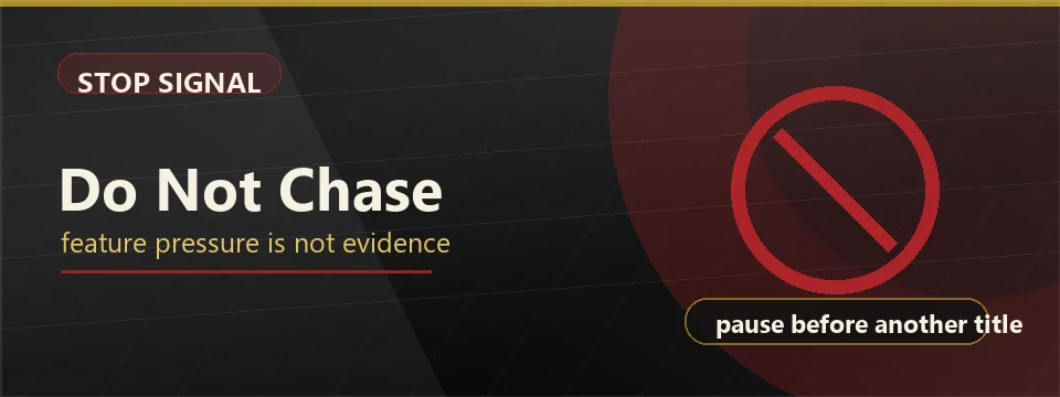 Abstract premium banner for stop signal while comparing providers