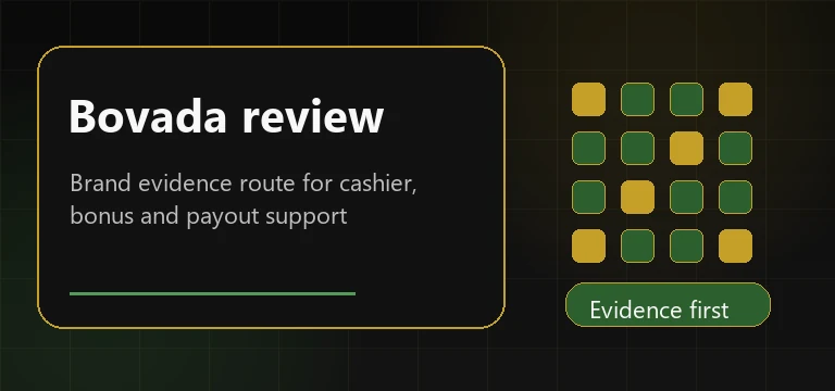 Bovada evidence route banner