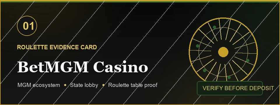 BetMGM Casino roulette evidence card banner