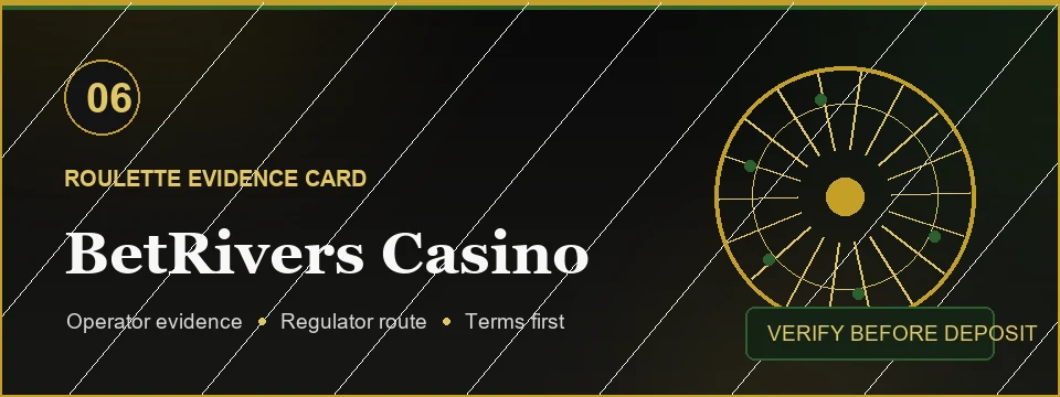 BetRivers Casino roulette evidence card banner
