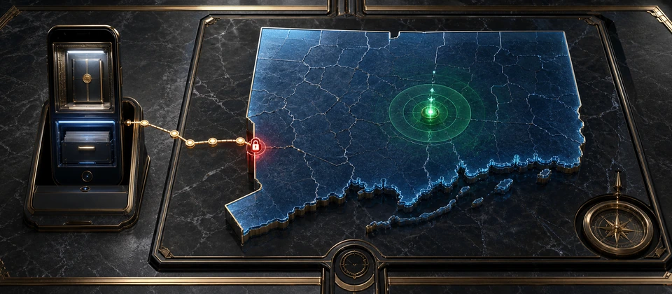 Premium Connecticut geolocation boundary banner