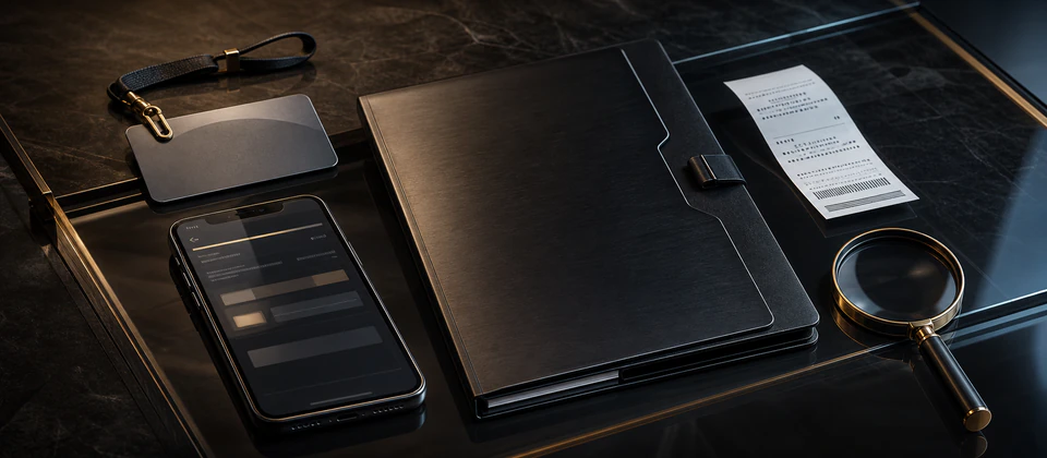 Premium evidence desk for identifying the exact product and respondent