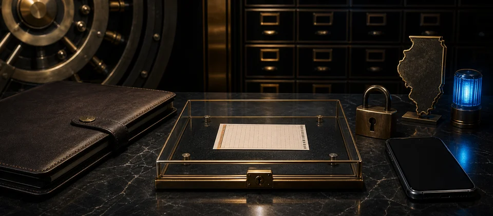 Premium secure Illinois Lottery ticket and account-record preservation desk