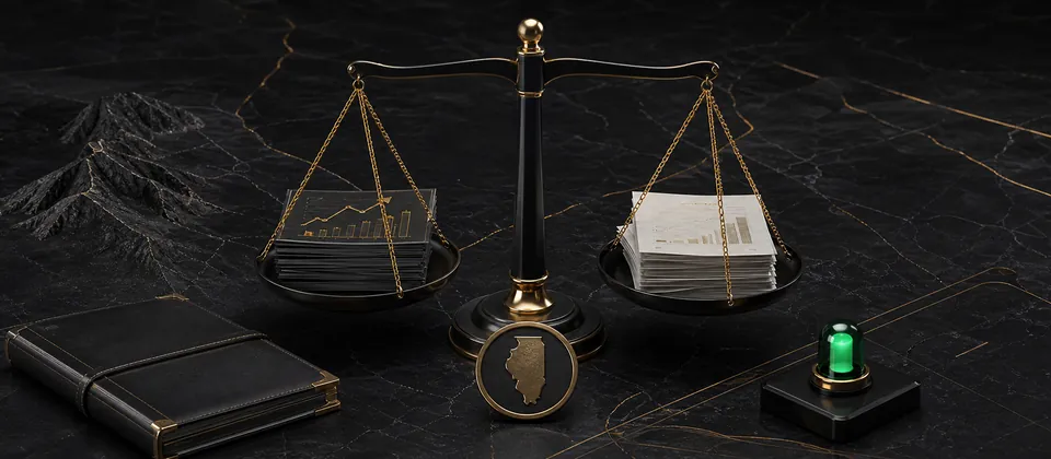 Premium Illinois tax-record balance with documented winnings and losses