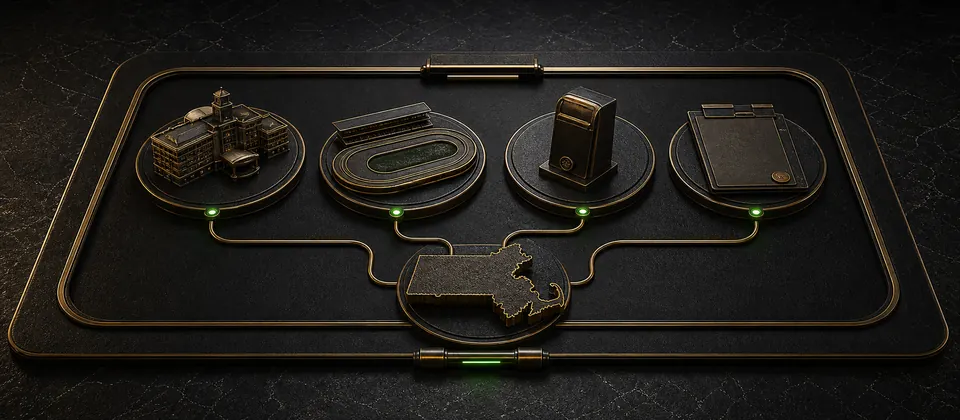 Premium Massachusetts venue and product route display