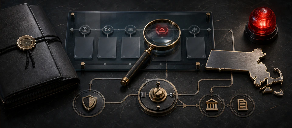 Premium Massachusetts complaint evidence and scam-report routing desk