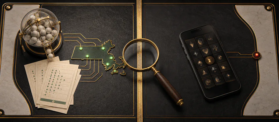 Massachusetts Lottery channel separated from a private casino app