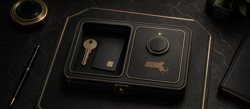 Premium protected household-access lockbox for lawful financial boundaries