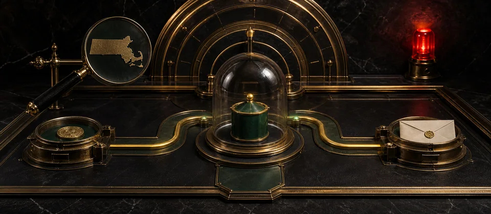 Premium evidence scene comparing purchase and free-entry routes to the same prize mechanism