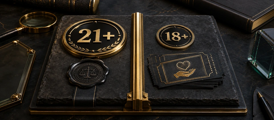 Premium Nevada charitable 21 plus and 18 plus age split