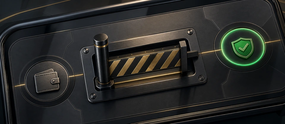 Deposit access stopped by a secure account-control barrier