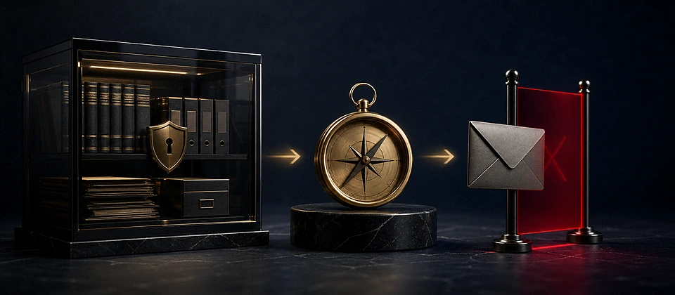 Premium recovery-fraud warning scene with preserved evidence and a verified official reporting route