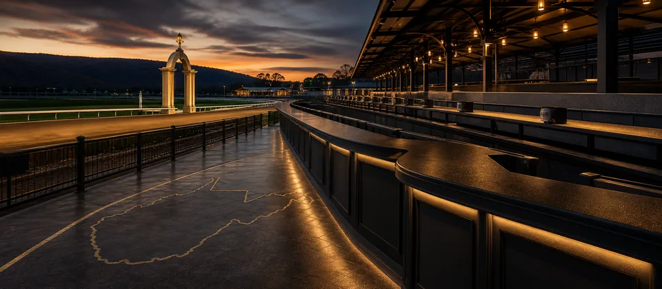 Premium West Virginia race-side pari-mutuel route