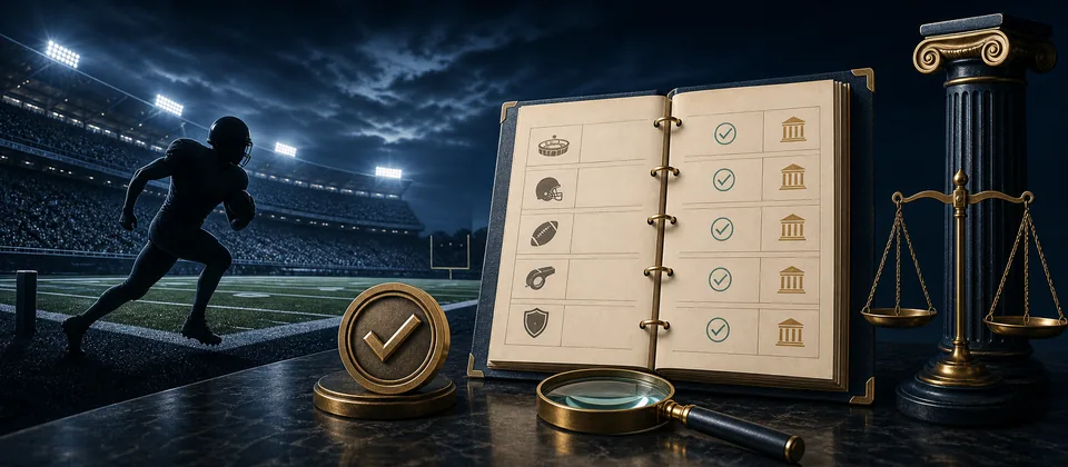 Premium college-event eligibility and house-rule evidence check